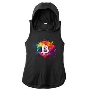 Bitcoin Crypto Trader Investor Cryptocurrency Ladies PosiCharge Tri-Blend Wicking Draft Hoodie Tank