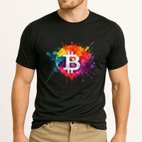 Bitcoin Crypto Trader Investor Cryptocurrency Cooling Performance Crew T-Shirt