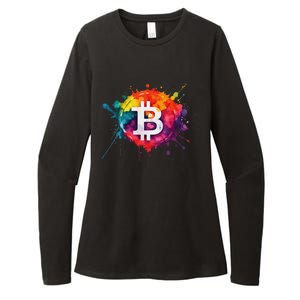 Bitcoin Crypto Trader Investor Cryptocurrency Womens CVC Long Sleeve Shirt