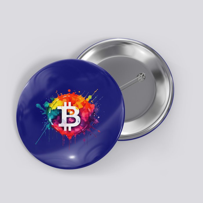 Bitcoin Crypto Trader Investor Cryptocurrency Button