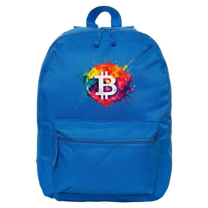 Bitcoin Crypto Trader Investor Cryptocurrency 16 in Basic Backpack