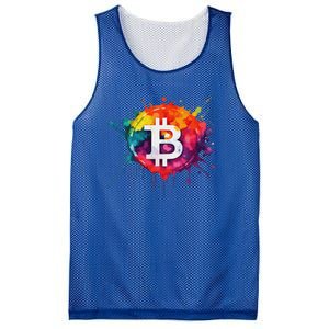 Bitcoin Crypto Trader Investor Cryptocurrency Mesh Reversible Basketball Jersey Tank