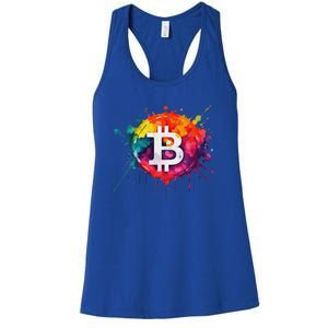 Bitcoin Crypto Trader Investor Cryptocurrency Women's Racerback Tank