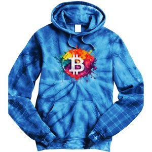 Bitcoin Crypto Trader Investor Cryptocurrency Tie Dye Hoodie