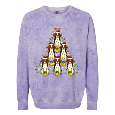 Beagle Christmas Tree Gift Xmas Gift For Beagle Lover Colorblast Crewneck Sweatshirt