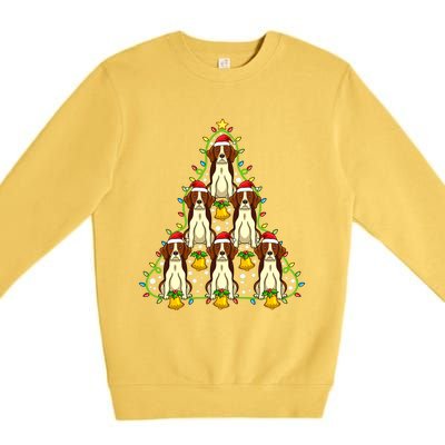 Beagle Christmas Tree Gift Xmas Gift For Beagle Lover Premium Crewneck Sweatshirt