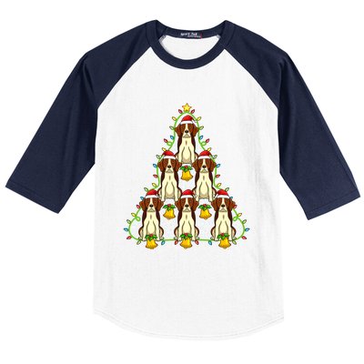 Beagle Christmas Tree Gift Xmas Gift For Beagle Lover Baseball Sleeve Shirt