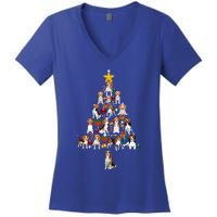 Beagle Christmas Tree Gift Funny Xmas Beagle Cool Gift Women's V-Neck T-Shirt