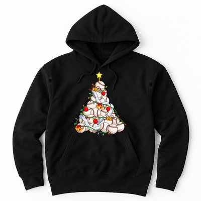 Baseball Christmas Tree Holiday PJs for Players & Coaches Hoodie