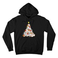 Baseball Christmas Tree Holiday PJs for Players & Coaches Hoodie