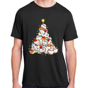 Baseball Christmas Tree Holiday PJs for Players & Coaches Adult ChromaSoft Performance T-Shirt