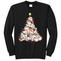 Baseball Christmas Tree Holiday PJs for Players & Coaches Tall Sweatshirt