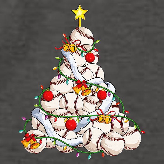 Baseball Christmas Tree Holiday PJs for Players & Coaches Vector Backpack