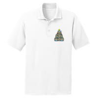 Books Christmas Tree Reading Xmas Teacher Librarian PosiCharge RacerMesh Polo