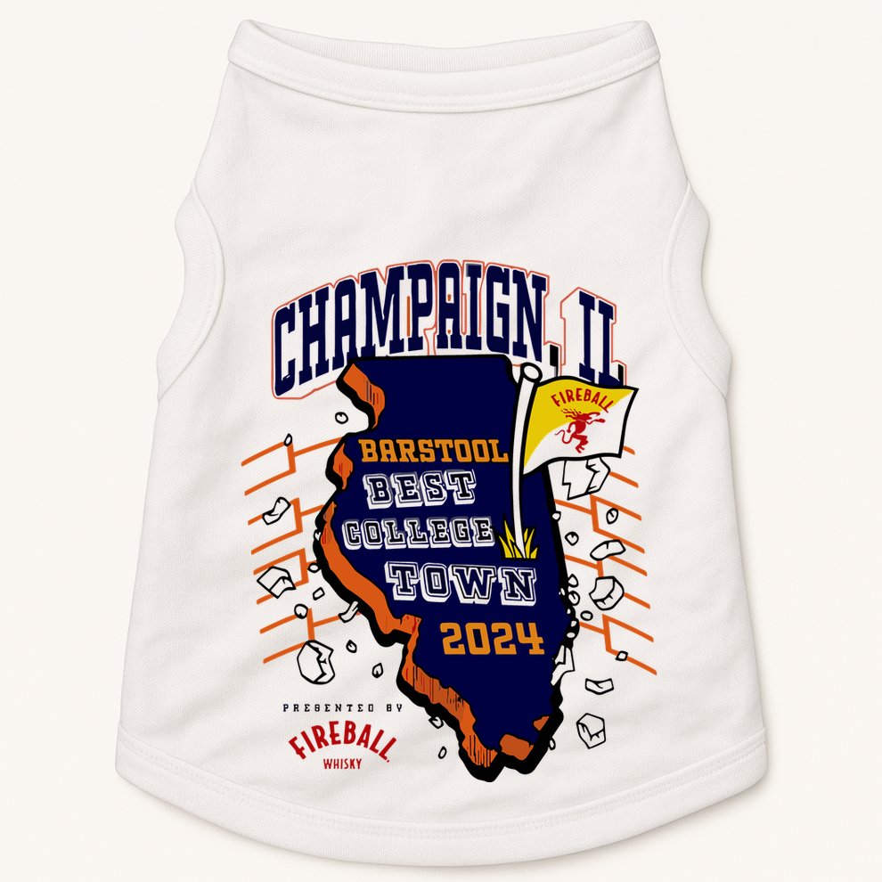 Best College Town Champaign Doggie Tank