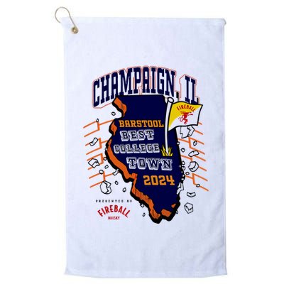 Best College Town Champaign Golf Towel