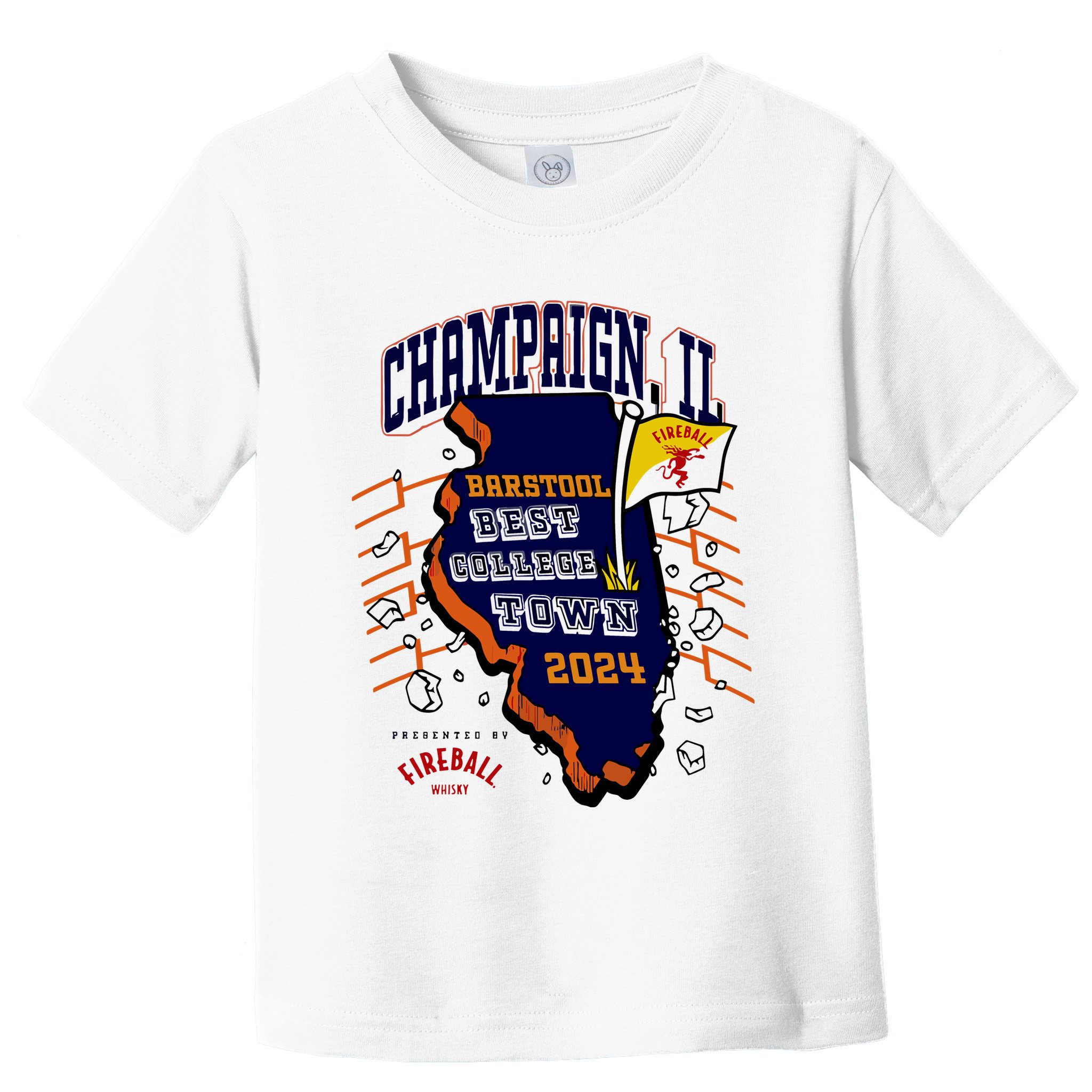 Best College Town Champaign Toddler T-Shirt