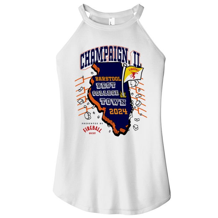 Best College Town Champaign Women's Perfect Tri Rocker Tank