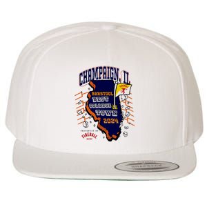 Best College Town Champaign Wool Snapback Cap