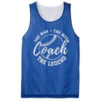 Baseball Coach The The Myth The Legend Teacher Husband Cute Gift Mesh Reversible Basketball Jersey Tank