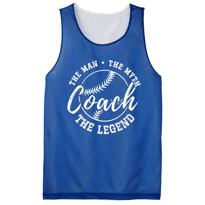 Baseball Coach The The Myth The Legend Teacher Husband Cute Gift Mesh Reversible Basketball Jersey Tank