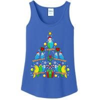 Budgie Christmas Tree Bird Christmas Present Gift Ladies Essential Tank