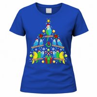 Budgie Christmas Tree Bird Christmas Present Gift Women's T-Shirt