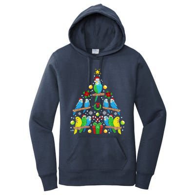 Budgie Christmas Tree Bird Christmas Present Gift Women's Pullover Hoodie