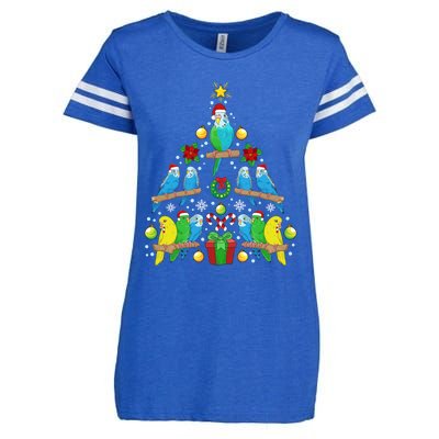 Budgie Christmas Tree Bird Christmas Present Gift Enza Ladies Jersey Football T-Shirt