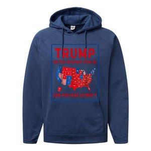 Better Coverage Than 5g Can You Hear Us Now Usa Map Performance Fleece Hoodie