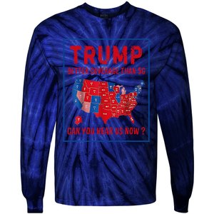 Better Coverage Than 5g Can You Hear Us Now Usa Map Tie-Dye Long Sleeve Shirt