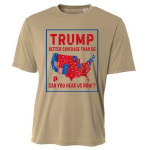 Better Coverage Than 5g Can You Hear Us Now Usa Map Cooling Performance Crew T-Shirt