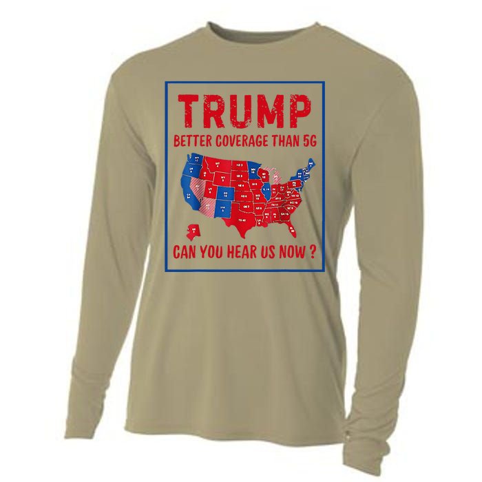 Better Coverage Than 5g Can You Hear Us Now Usa Map Cooling Performance Long Sleeve Crew