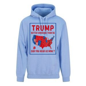 Better Coverage Than 5g Can You Hear Us Now Usa Map Unisex Surf Hoodie