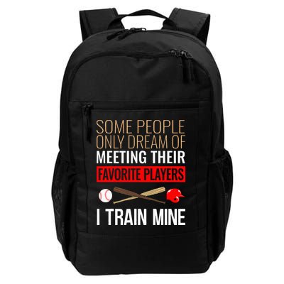 Baseball Coach Trainer Bat And Ball Sports Lover Quote Backpack
