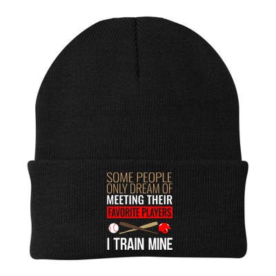 Baseball Coach Trainer Bat And Ball Sports Lover Quote Beanie