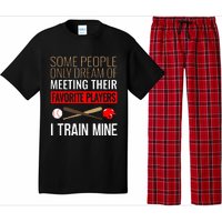 Baseball Coach Trainer Bat And Ball Sports Lover Quote Pajama Set