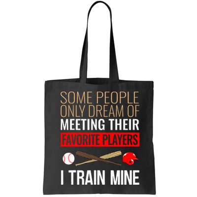 Baseball Coach Trainer Bat And Ball Sports Lover Quote Bag
