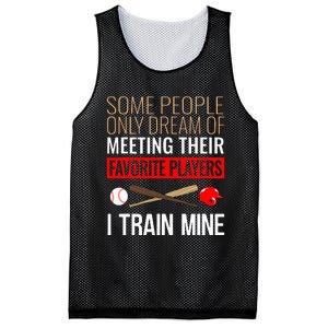 Baseball Coach Trainer Bat And Ball Sports Lover Quote Mesh Reversible Basketball Jersey Tank