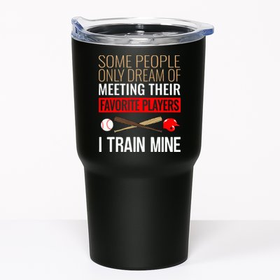 Baseball Coach Trainer Bat And Ball Sports Lover Quote Tumbler