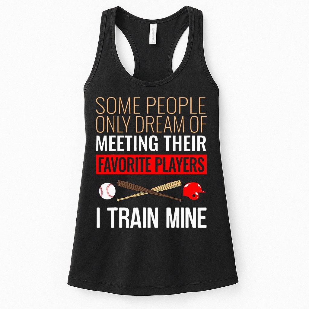 Baseball Coach Trainer Bat And Ball Sports Lover Quote Womens Tank Top