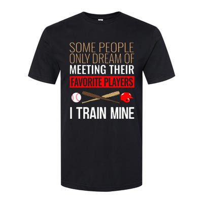 Baseball Coach Trainer Bat And Ball Sports Lover Quote Softstyle® CVC T-Shirt