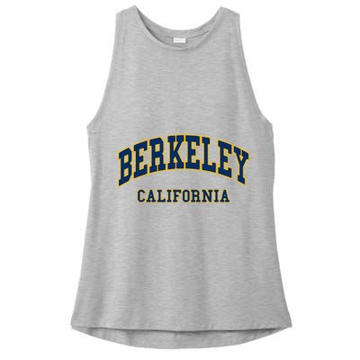 Berkeley California Throwback Design Classic Ladies PosiCharge Tri-Blend Wicking Tank