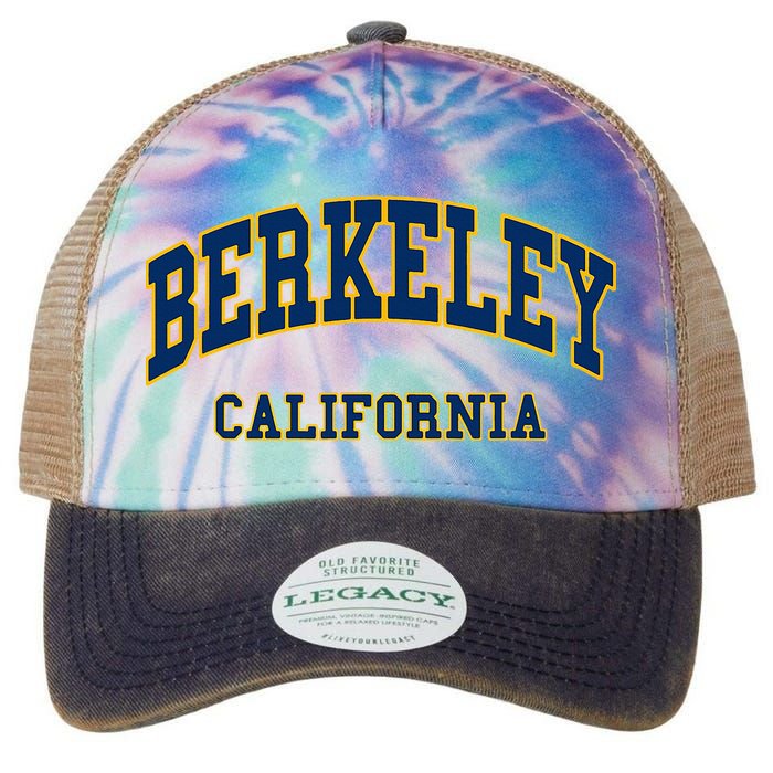 Berkeley California Throwback Design Classic Legacy Tie Dye Trucker Hat