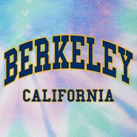 Berkeley California Throwback Design Classic Legacy Tie Dye Trucker Hat
