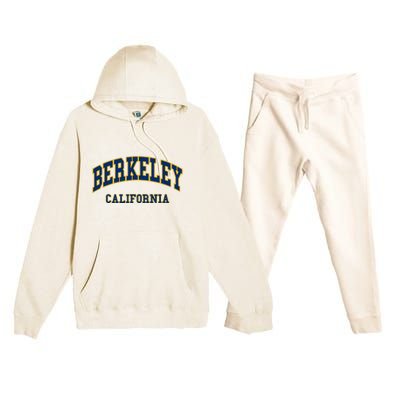 Berkeley California Throwback Design Classic Premium Hooded Sweatsuit Set