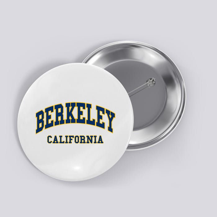 Berkeley California Throwback Design Classic Button