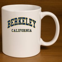 Berkeley California Throwback Design Classic 11oz C Handle Ceramic Mug