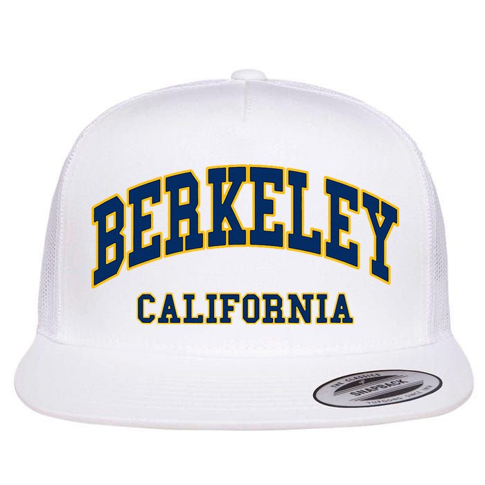 Berkeley California Throwback Design Classic Flat Bill Trucker Hat