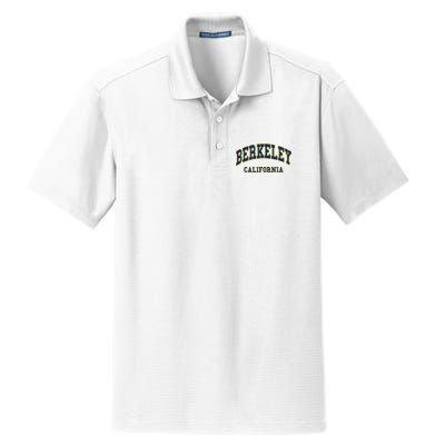 Berkeley California Throwback Design Classic Dry Zone Grid Polo